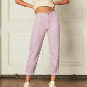 BOYISH The Toby 90s High-Waisted Tapered Jean in Lavender Hill
